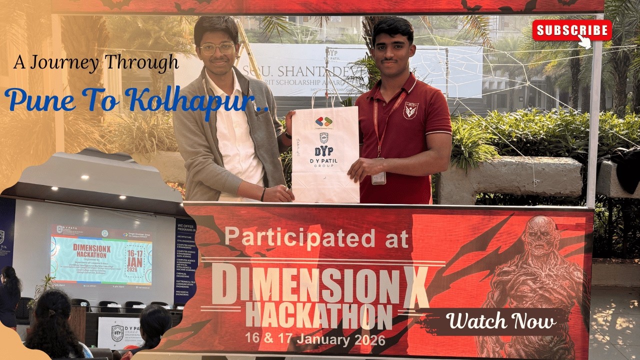    Kolhapur 24-Hour Hackathon 😱 + Mahalakshmi Mandir + Local Exploration