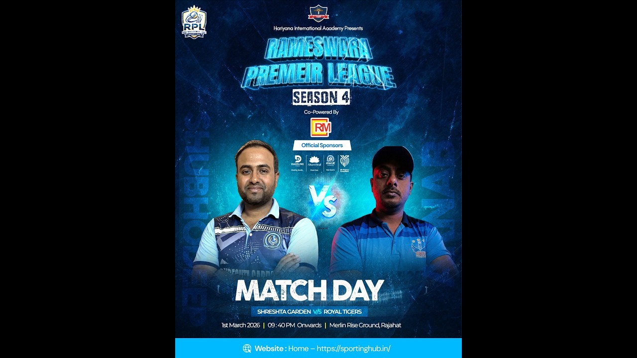 SHRESHTA GARDEN V/S ROYAL TIGERS || RAMESWARA PREMEIR LEAGUE || SEASON -4 || MATCH -9 || DAY - 2