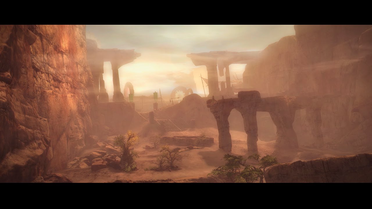 The WvW Desert Borderlands Map in Guild Wars 2: Heart of Thorns