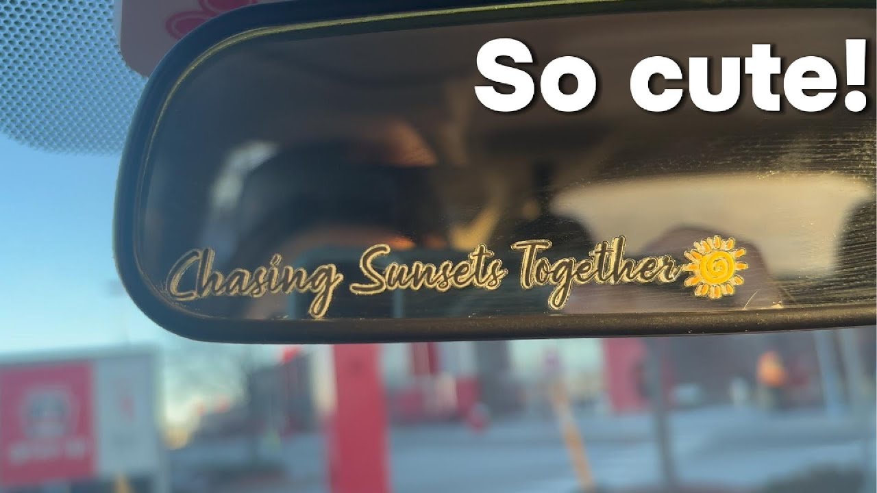 Chasing Sunset Decal Sticker for Rearview Mirror Review