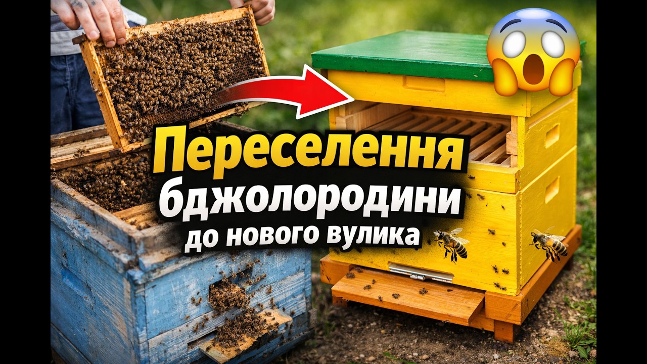 Переселення бджолородини до нового вулика