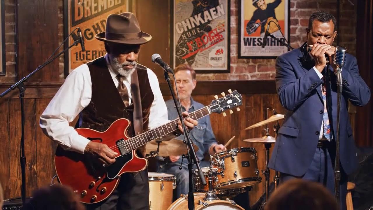 Deep Blues Guitar LIVE 🌙 Slow Blues for Relaxation | Soulful Night Mix 2025
