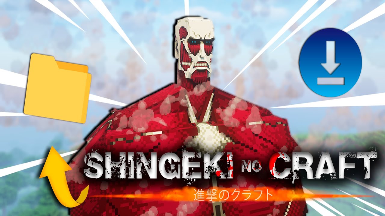 COMO BAIXAR E INSTALAR O MOD SHINGEKI NO CRAFT (Attack on Titan no Minecraft)