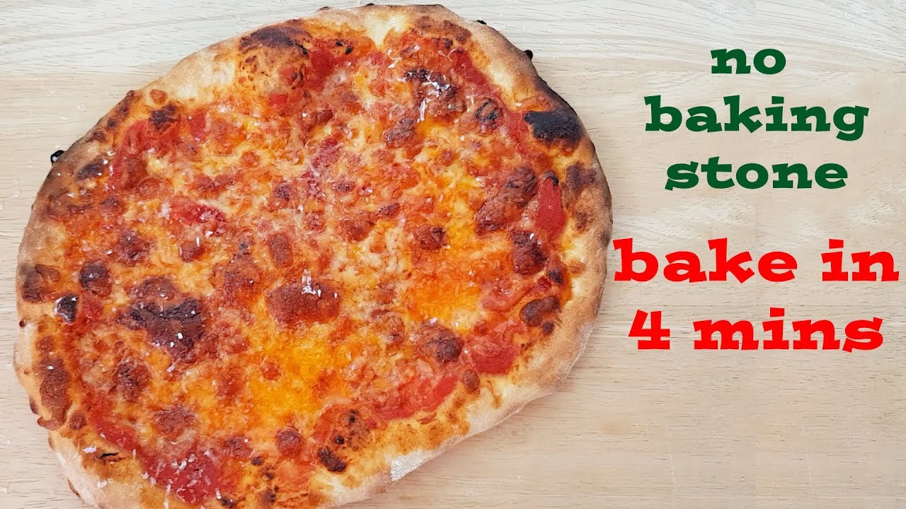 How to Make Pizza 🍕No Baking Stone🍕【Bake in 4 Mins】