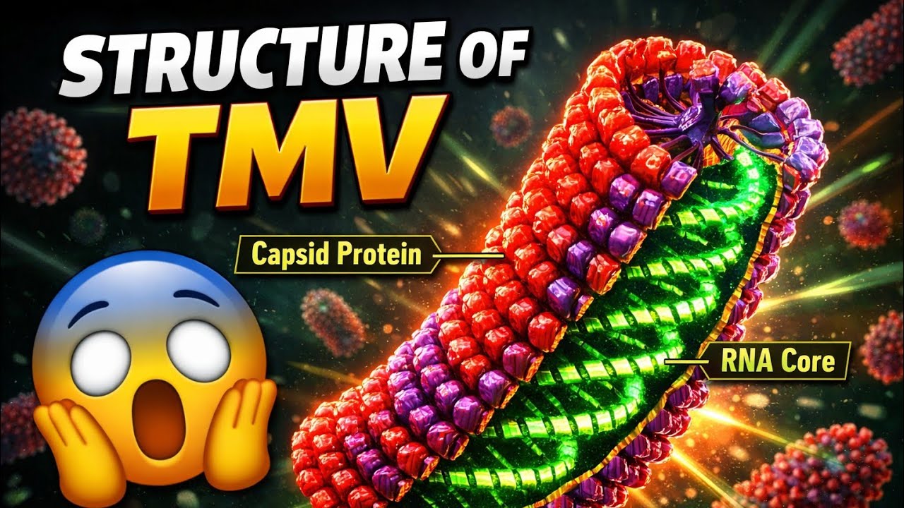 B.Sc. Botany Notes | (TMV) Tobacco mosaic virus | Discovery Of TMV | Structure Of TMV | #tmv #botany