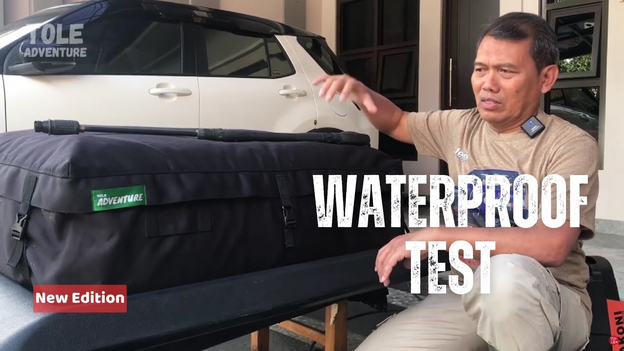 WATERPROOF TEST‼️Roof Bag Tole Adventure Series | Edisi Tes Menggunakan Water Jet