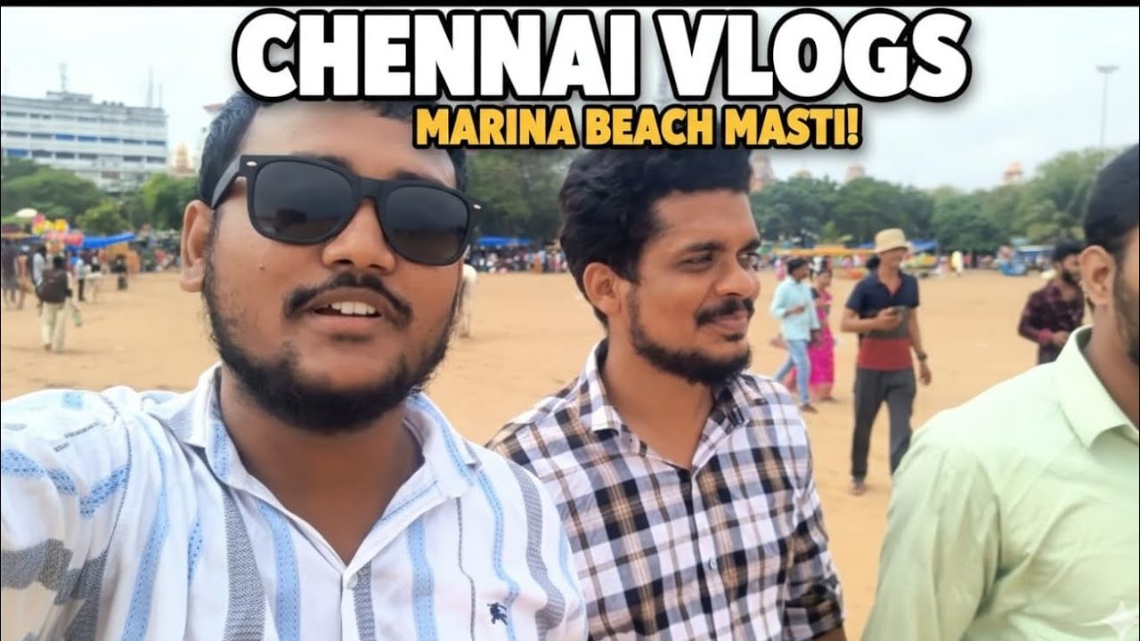 Chennai Marina Beach Vlog 🌊 | Chhuti Ka Din, Masti Aur Samundar | 