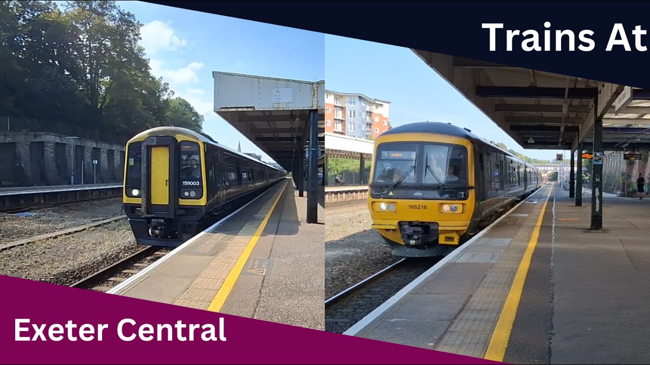 Trains at Exeter Central