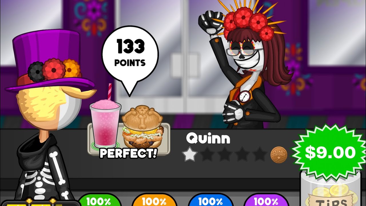 papa’s cluckeria to go | all day of the dead ingredients unlocked (perfect day)