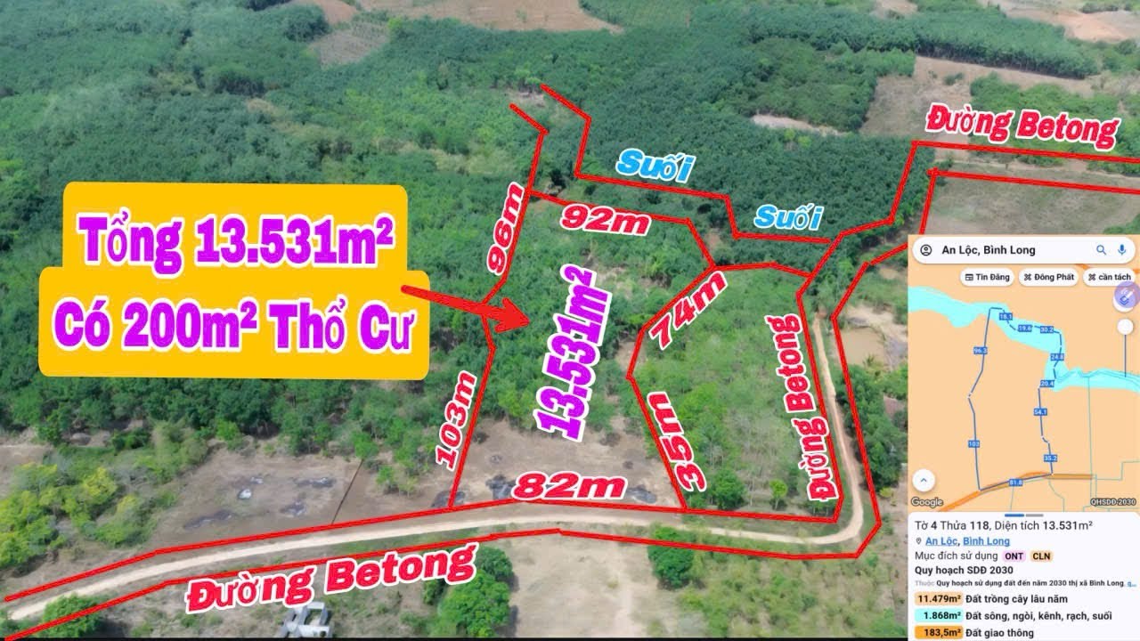 (23) 2ty350 | Cách QL uỷ ban chợ trường 5kmCó sẵn 200m2 thổ cư LH 0867251968 @bdsbinhphuoc