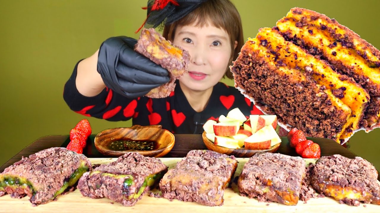 떡시리즈 평택 호박팥시루&완두배기팥시루 먹방 年糕吃播モッパンASMR KOREA VEGETARIAN TRADITIONAL TTEOK MUKBANG