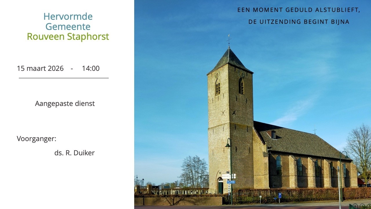 Hervormd Rouveen Staphorst - Live Stream