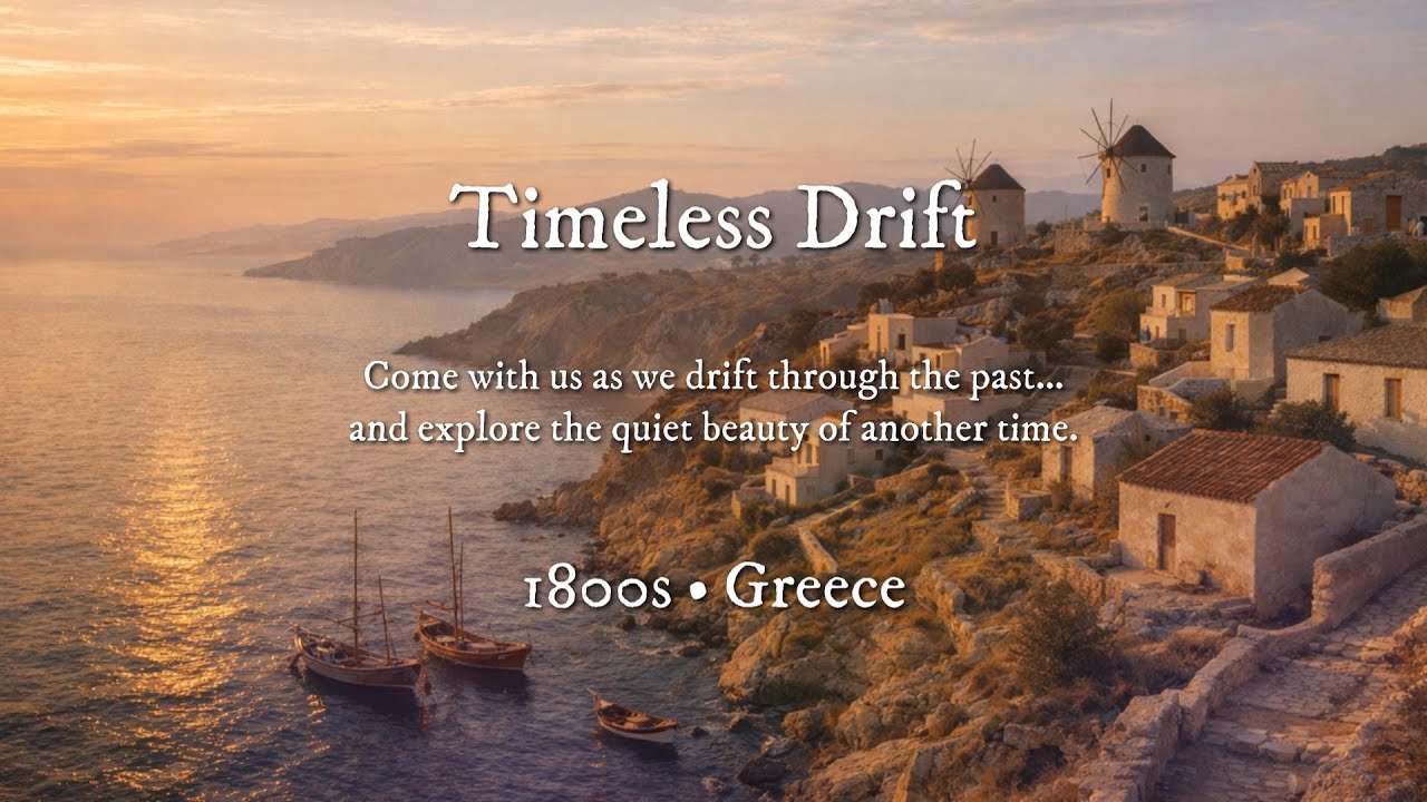 1800s Greece | Ambience Piano Music for Deep Sleep & Relaxation #ambientmusic #piano #calmmusic