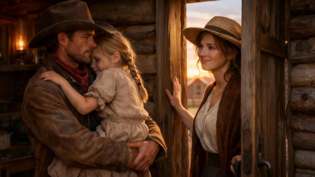 The Cowboy Was Raising His Daughter Alone—Until a Stranger Knocked on the Door and Said, “Let Me...