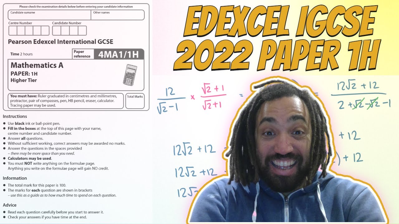 2022 Edexcel IGCSE Maths 1H Walkthrough