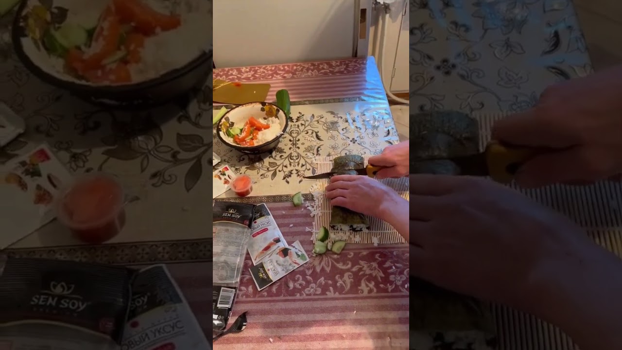 БЕЗУМНЫЙ ПАША РАЗРЕЗАЛ СУШИ И ПРОБУЕТ НА ВКУС. КАК ВСЕГДА ОБАЛДЕННО БРАТВА.🥡🍺🍺
