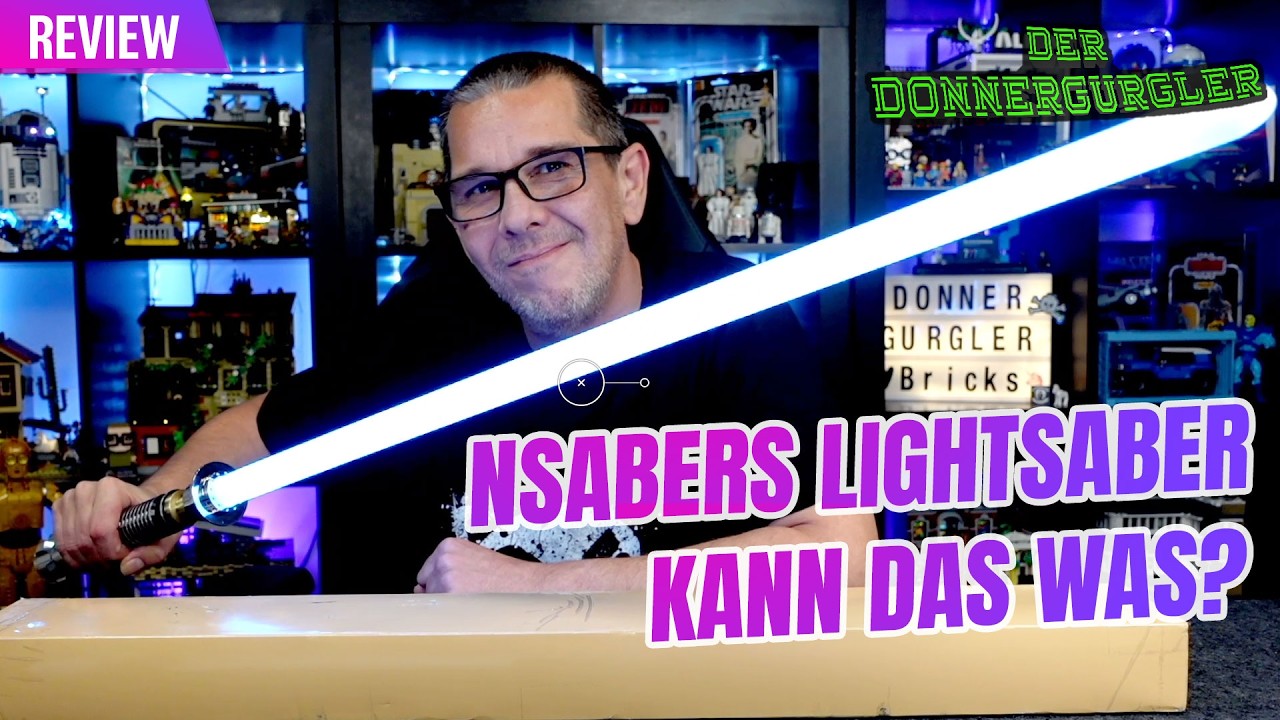 Star Wars  NSABERS Luke EP6 Lightsaber in der Neopixel Version - Macht das Spaß?