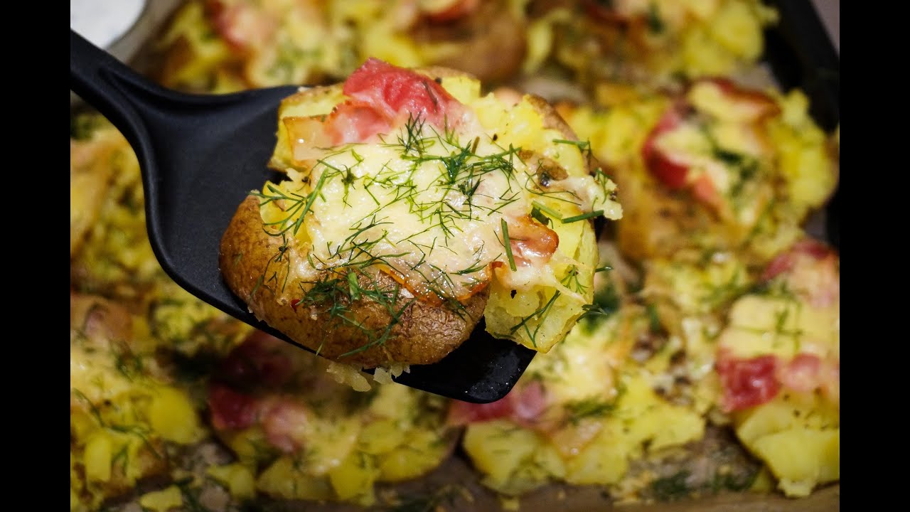 Как вкусно запечь картошку | Картофель, запеченный в духовке с беконом и сыром Картофельные рецепты