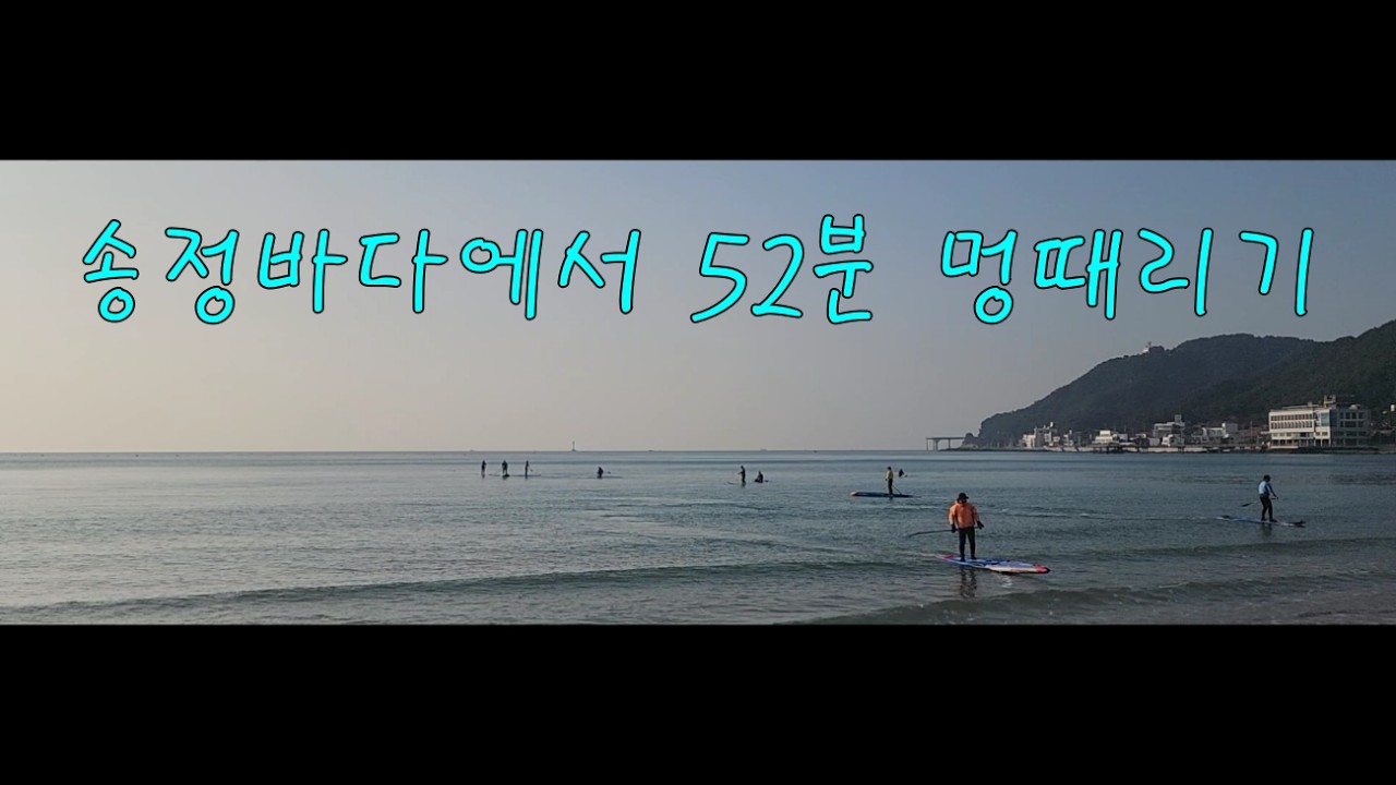 한적한 송정바다에서 52분 멍때리기 (2026/02/21)