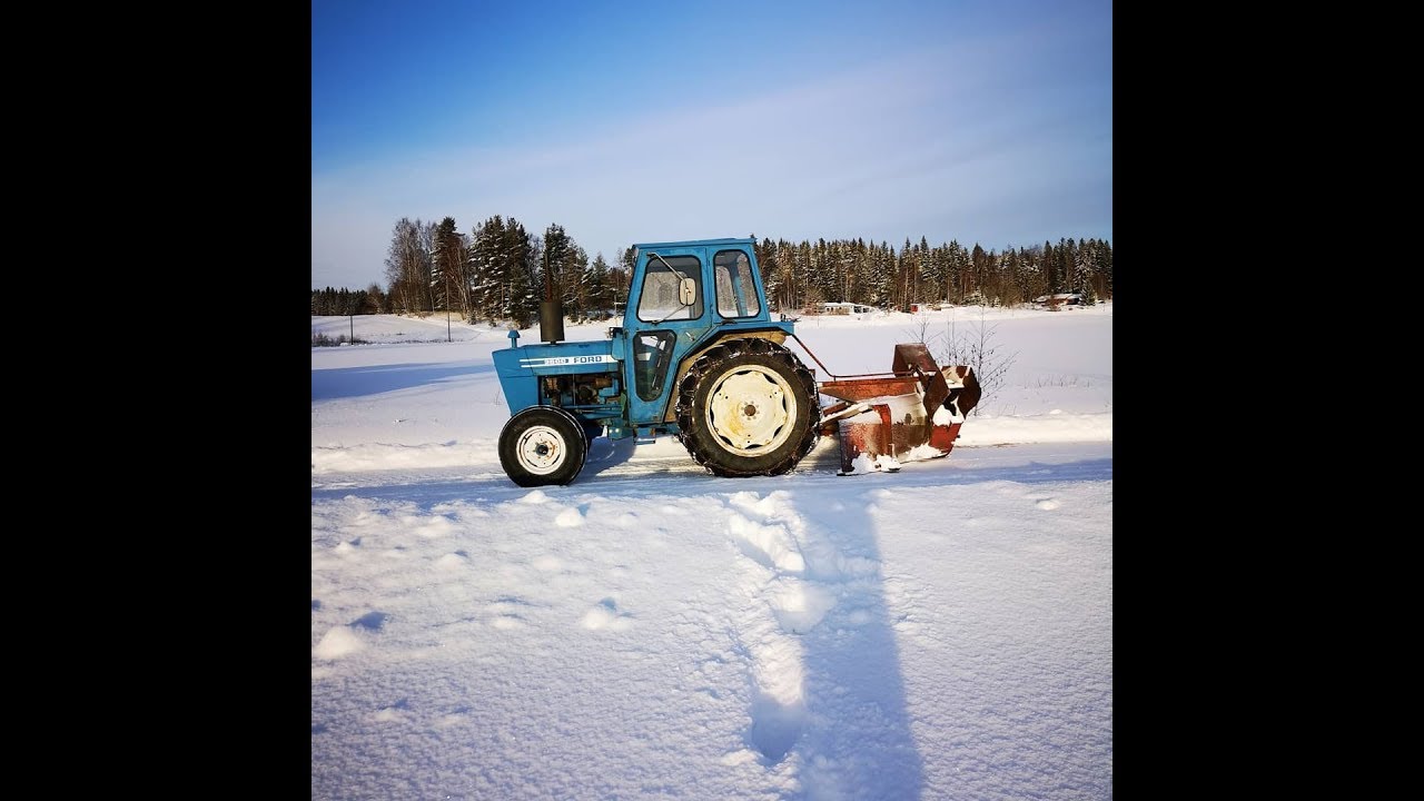 Snow plowing with Ford 3600
