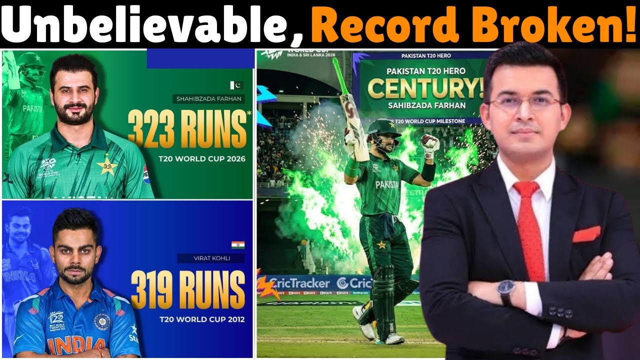 Sahibzada Farhan Breaks Virat Kohli’s 12-Year T20 World Cup Record!