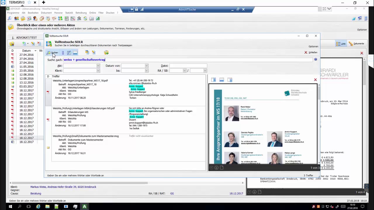Onlinedemo Volltextsuche
