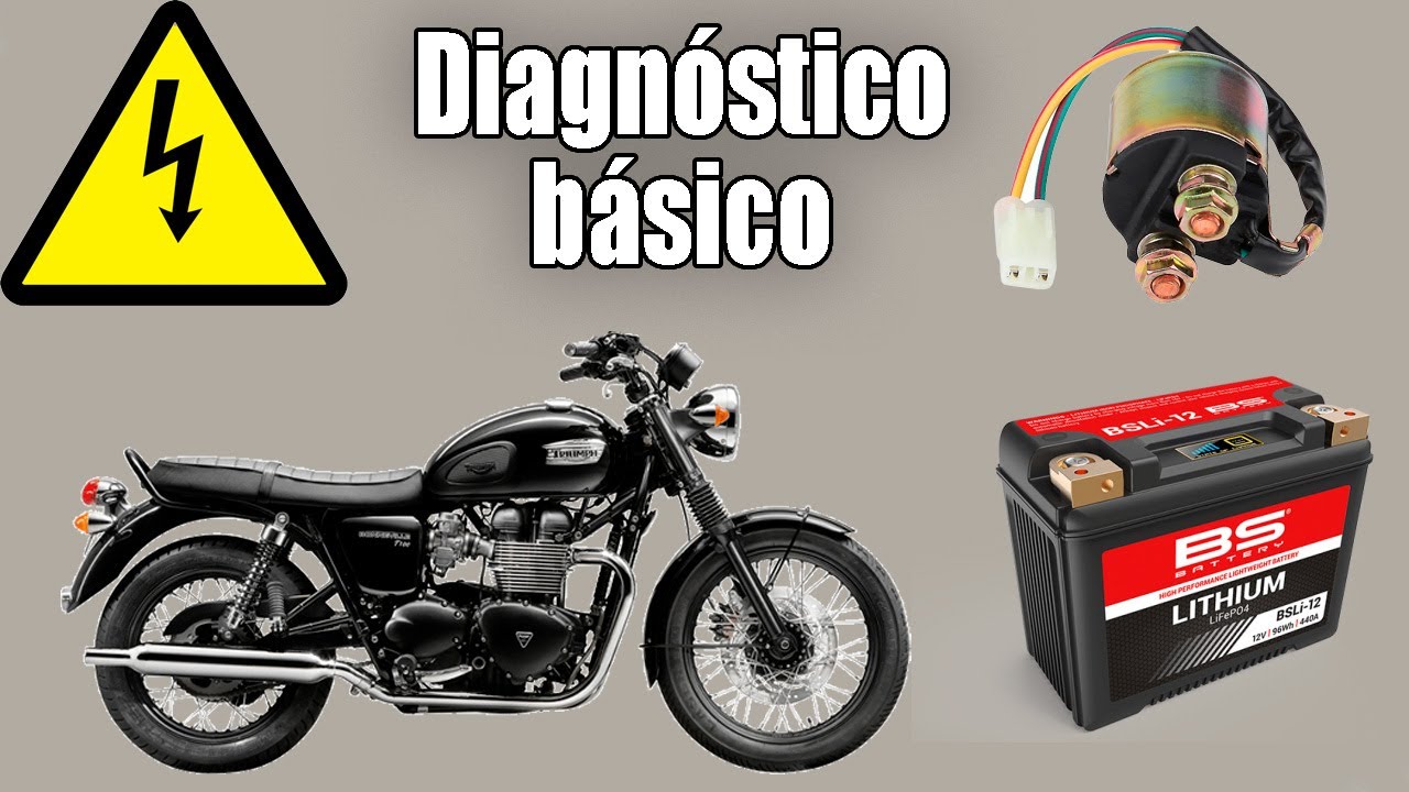 Diagnosticando el sistema de arranque en una motocicleta / Triumph Bonneville T100 EFI