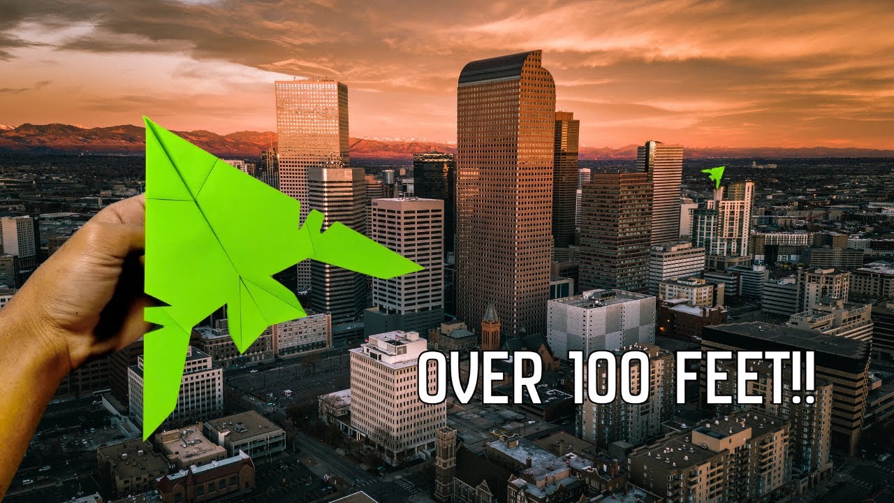 140フィート以上飛ぶ紙飛行機の作り方！