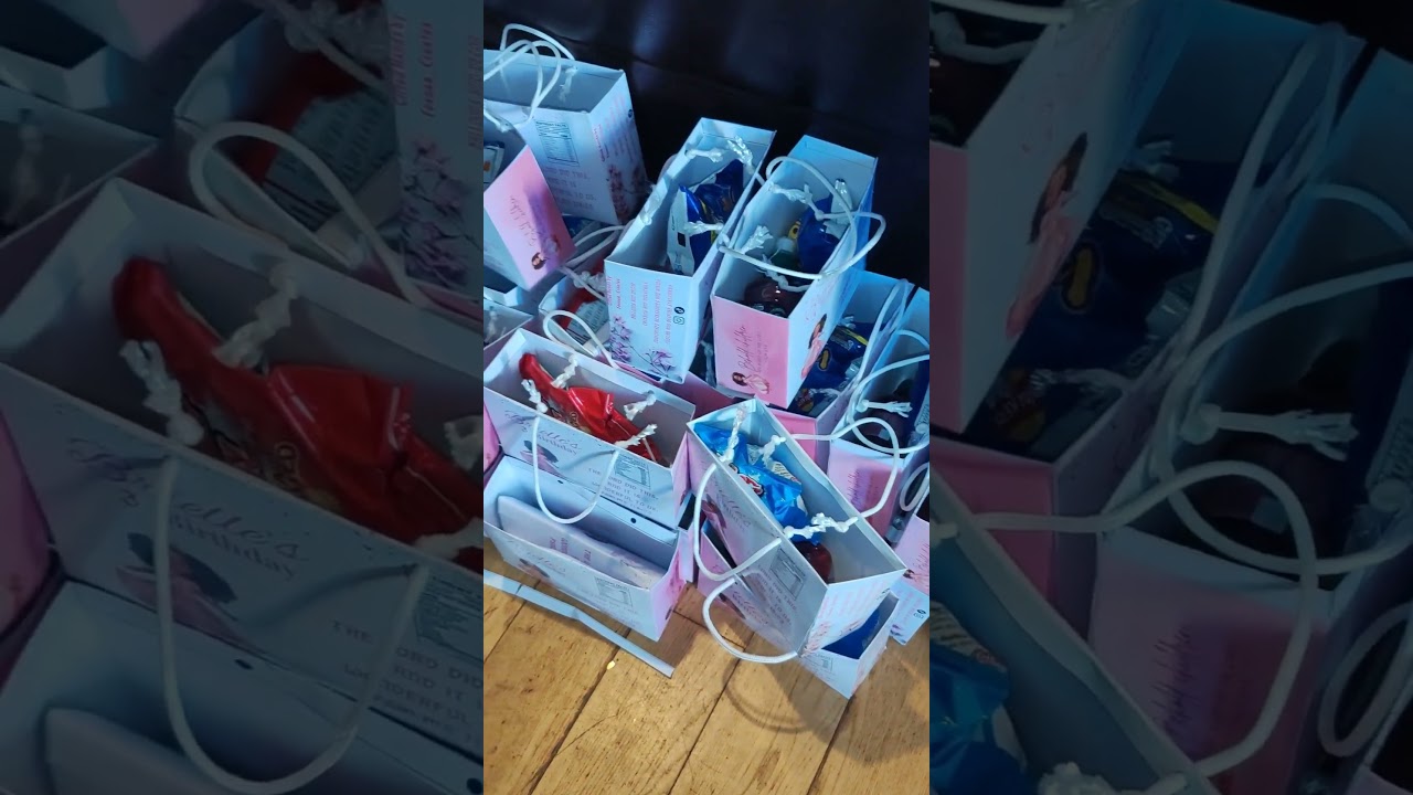 Party Packs.We offer custom party bags for all Events. #Gifted_Stationery #weddingbags #partyfavours