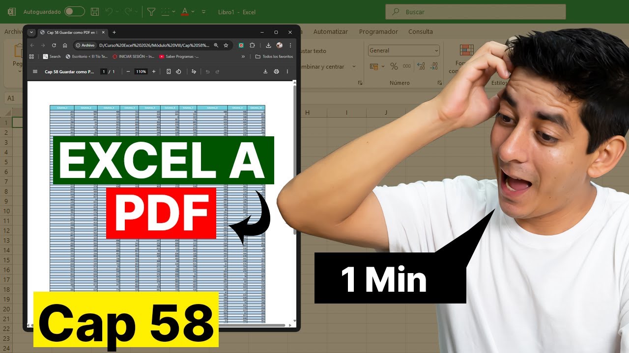 Como Convertir EXCEL a PDF sin Recortes (Rápido y Fácil en 1 Minuto)