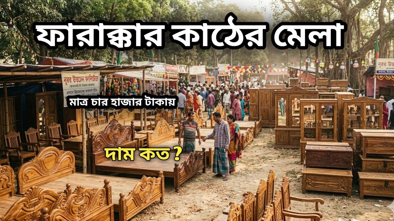 ফারাক্কা মেলা ভ্রমণ কাঠের আসবাবপত্রের দাম ও বিস্তারিত তথ্য। #Farakkabridge #premdasvlog