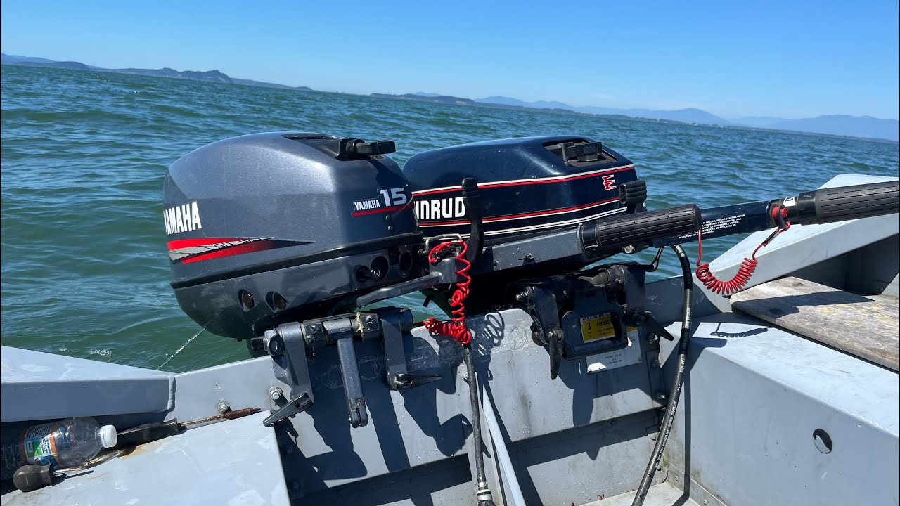 1998 Yamaha 15hp. Vs. 1993 Evinrude 15hp gps speed test
