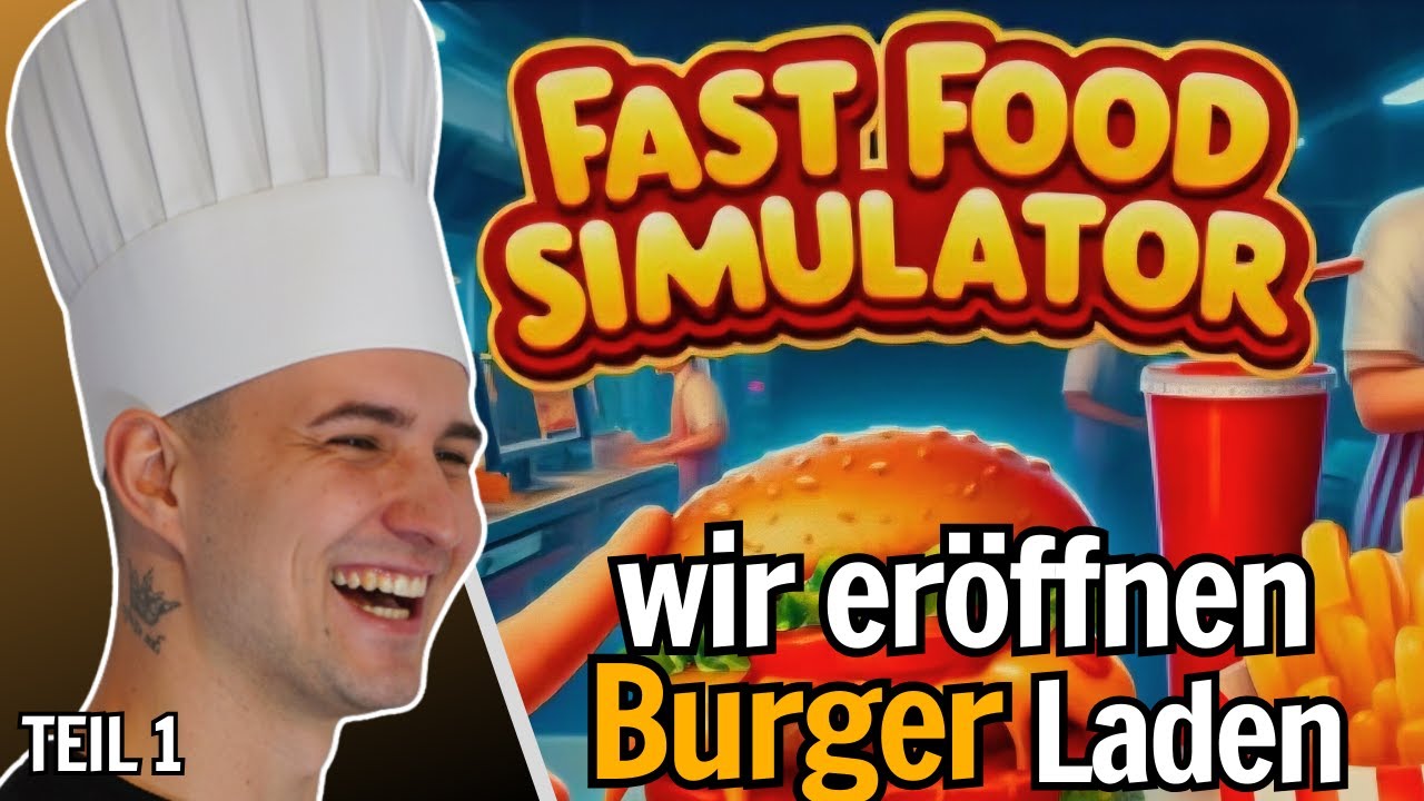 WIR ERÖFFNEN BURGER LADEN!😂 mit Schleimspur | Fast Food Simulator | Ninjamo_tv