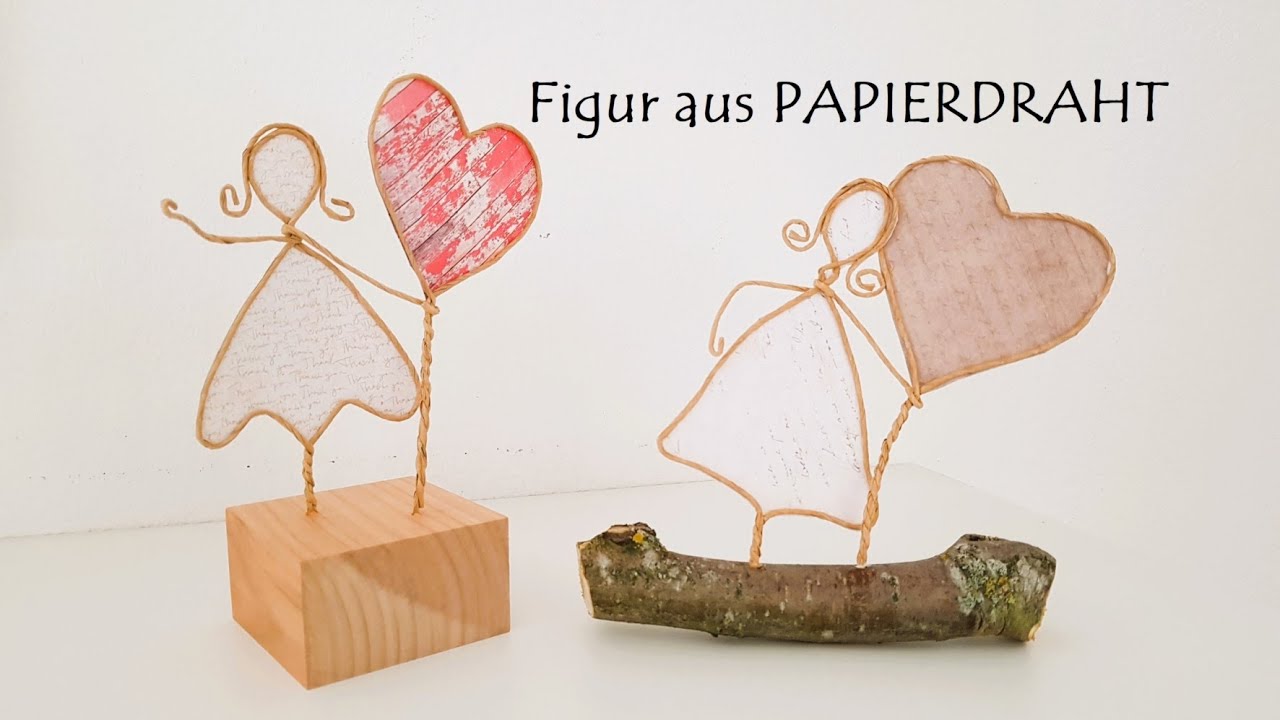 Anleitung - Figur aus Papierdraht basteln