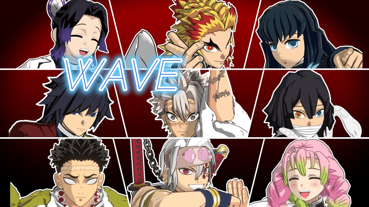 【鬼滅のMMD】柱全員で「WAVE」【煉獄杏寿郎】【宇髄天元】【冨岡義勇】【不死川実弥】【伊黒小芭内】【時透無一郎】【悲鳴嶼行冥】【胡蝶しのぶ】【甘露寺蜜璃】【DEMONSLAYER】