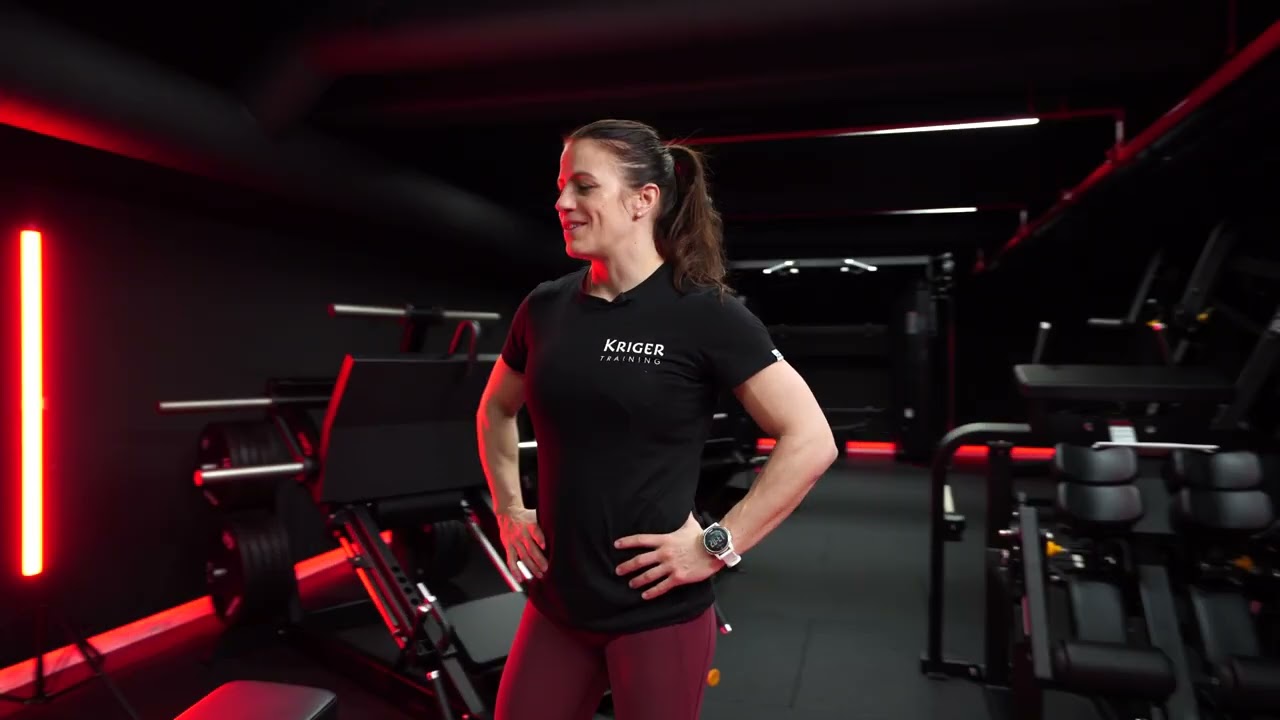 Kristin Holte på gymmet til Sinnatreneren