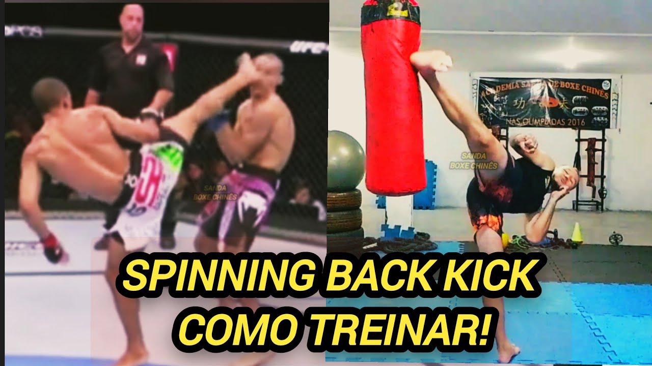 spinning back Kick , chute rodado #sanda #mma #boxechines