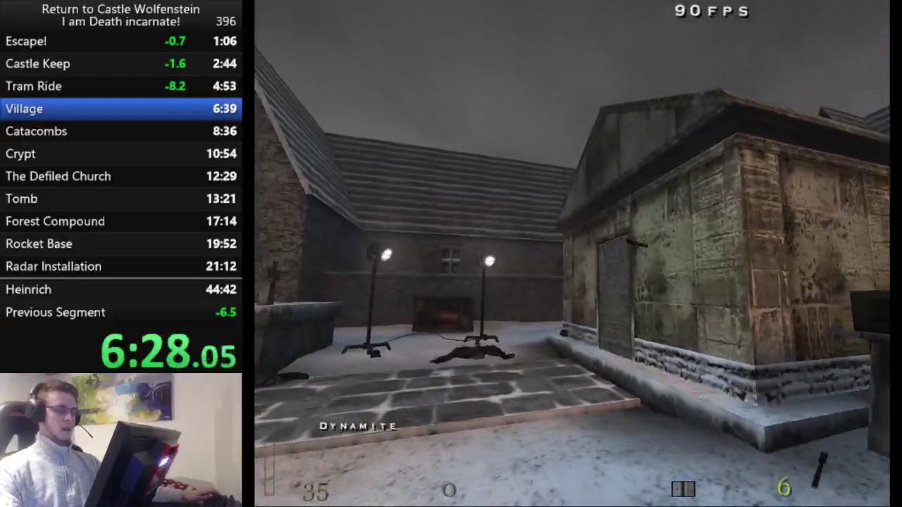 Return to Castle Wolfenstein - RTA Speedrun in 44.06 [Old PB]