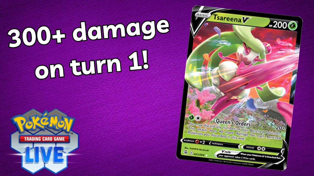 Tsareena V Expanded Deck Showcase and Battles PTCGL