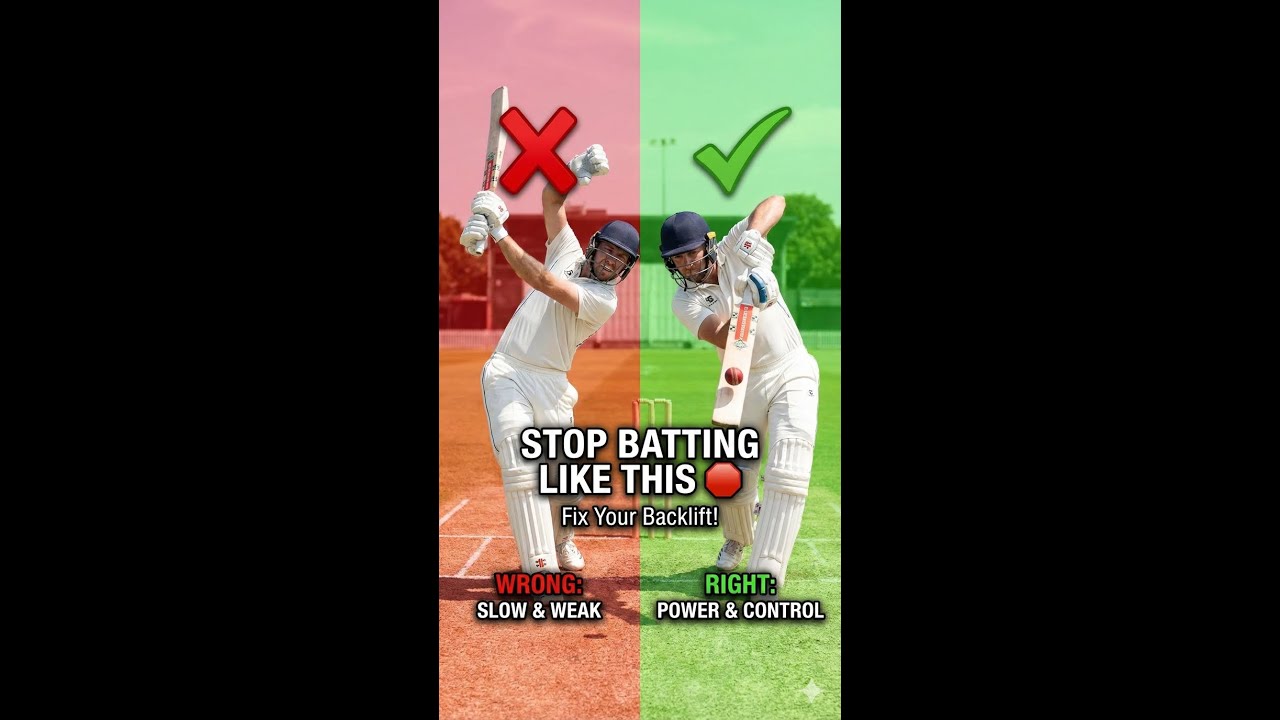cricket tips stop bating high backlift.