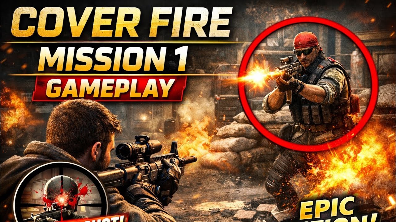 Cover Fire Gameplay Mission 1 | Intense Shooting Game