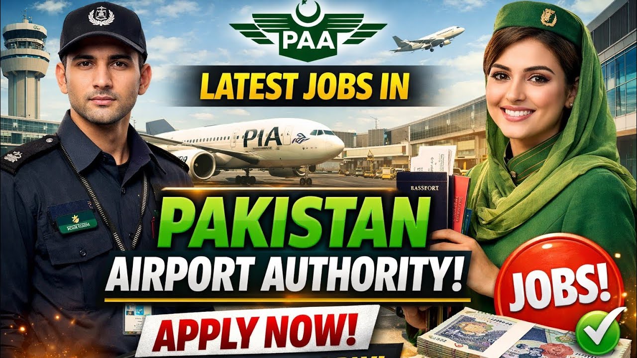 Pakistan Airport Authority Jobs 2026 | PAA Latest Jobs in Pakistan | Everyone Can Apply