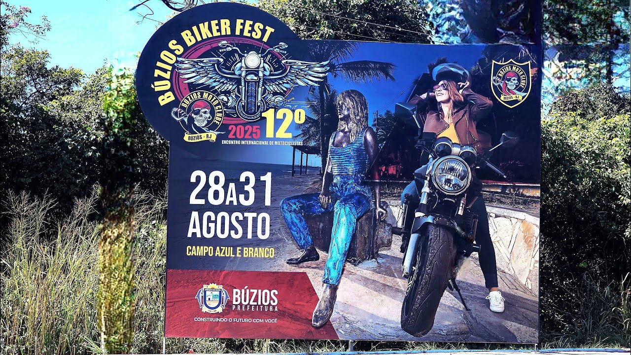 VÍDEO FOTOS 12º BÚZIOS BIKER FEST 2025 - FUNDO MUSICAL: MOTOROAD BAND AO VIVO.