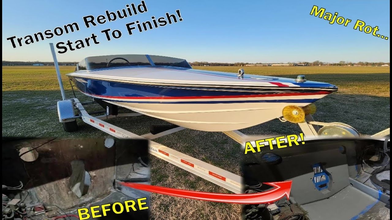 Rotten Transom Rebuild - 1980s DONZI Saving This Boat From the Scrapyard!