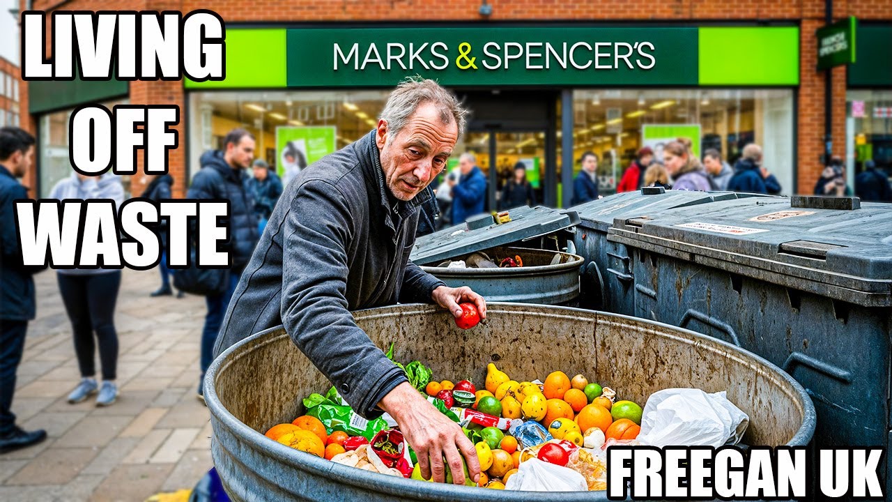 UK FREEGAN EXPOSES HUGE FOOD WASTE FROM UK RETAILERS BY DUMPSTER DIVING