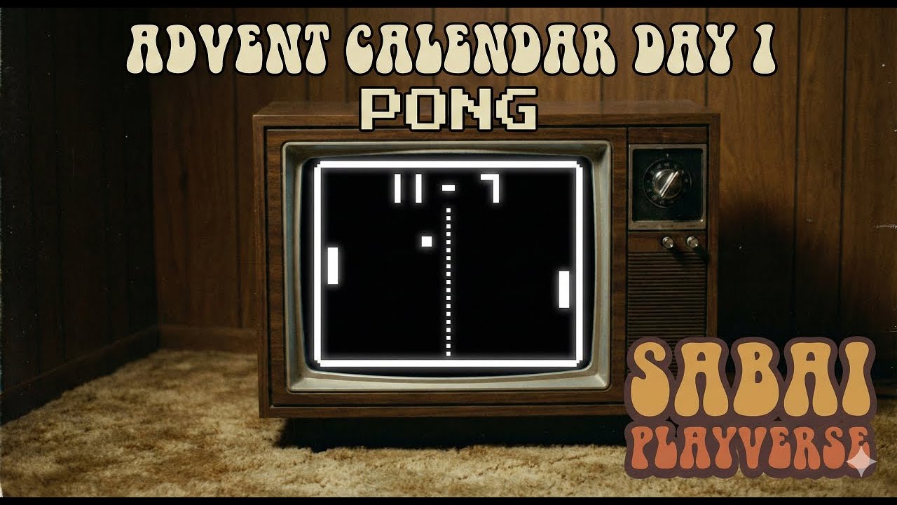 PONG (1972) – The First Video Game Ever | Chill Retro Playthrough