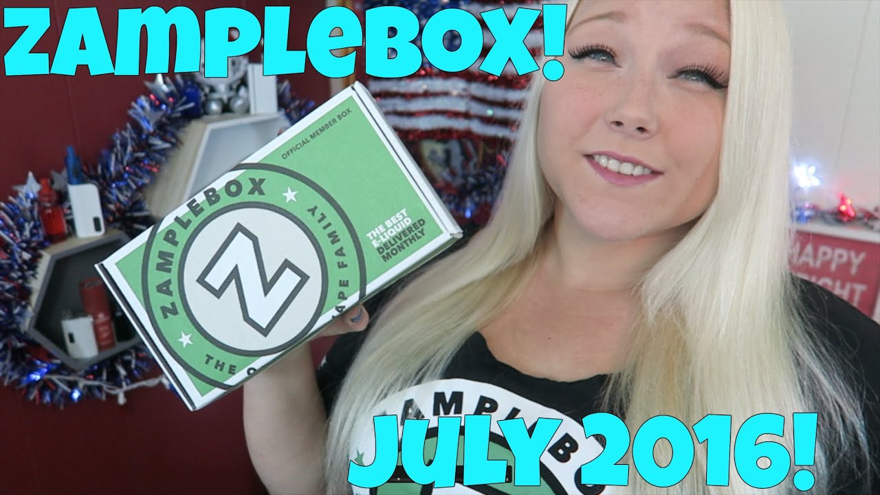 July 2016 ZampleBox! | TiaVapes Review