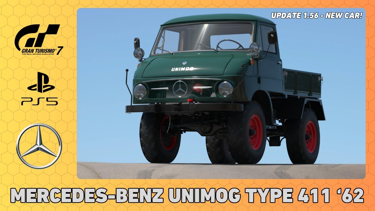 MERCEDES-BENZ UNIMOG TYPE 411 '62 - GRAN TURISMO 7 LEGENDARY CAR - UPDATE 1.56!