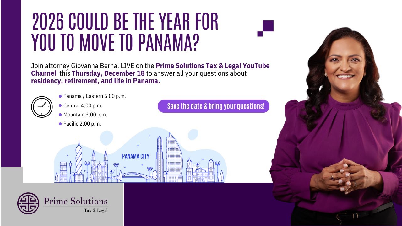 Thinking about moving to Panama? Join our Live Q&A on December 18th! 🇵🇦✨