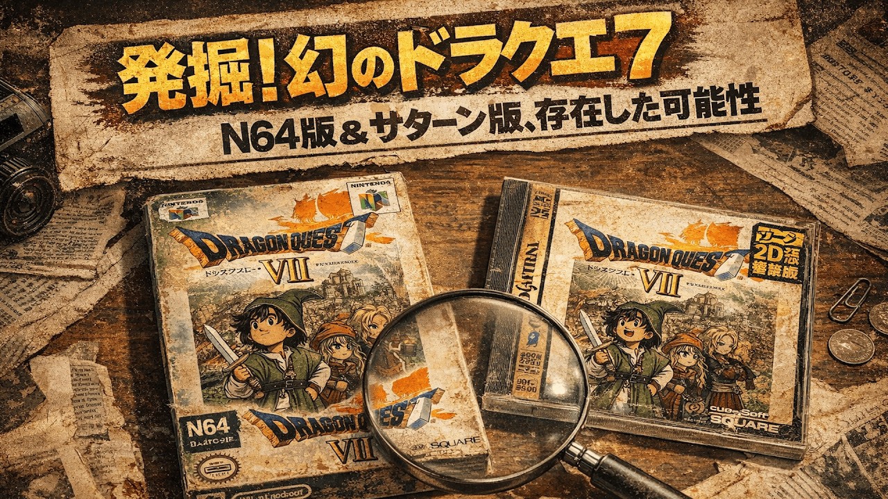 もしドラクエ7がN64・セガサターンで出ていたら？ 歴史が変わった2つの世界線